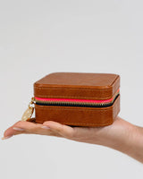 EK Jewellery Case - Tan Pebble