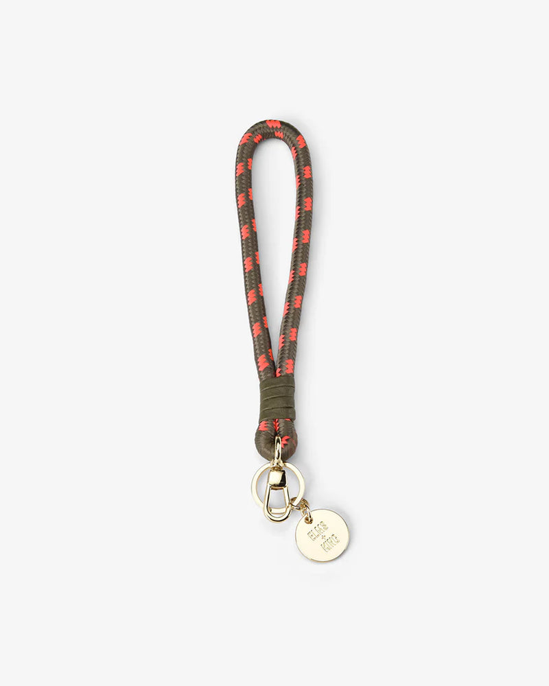 EK Key Loop - Khaki – Watermelon Red