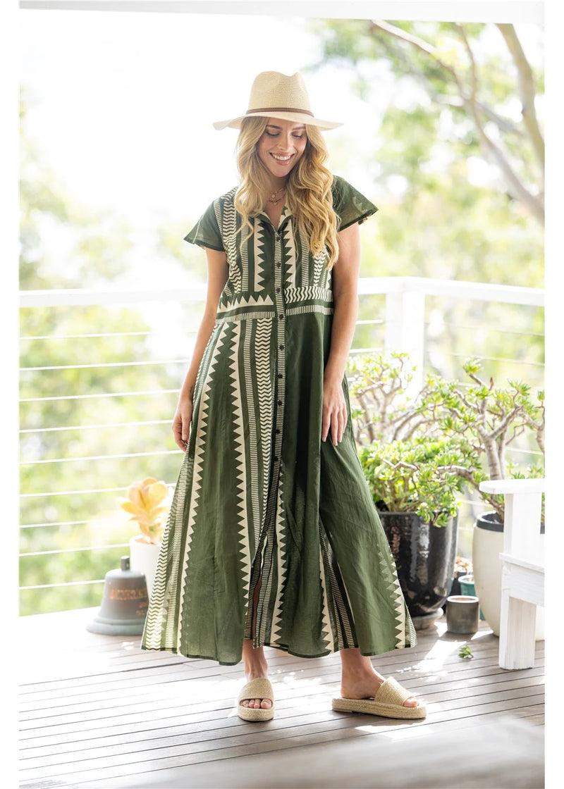 Karri Button Front Dress