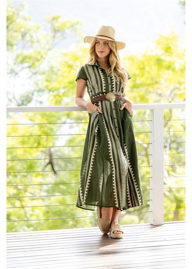 Karri Button Front Dress