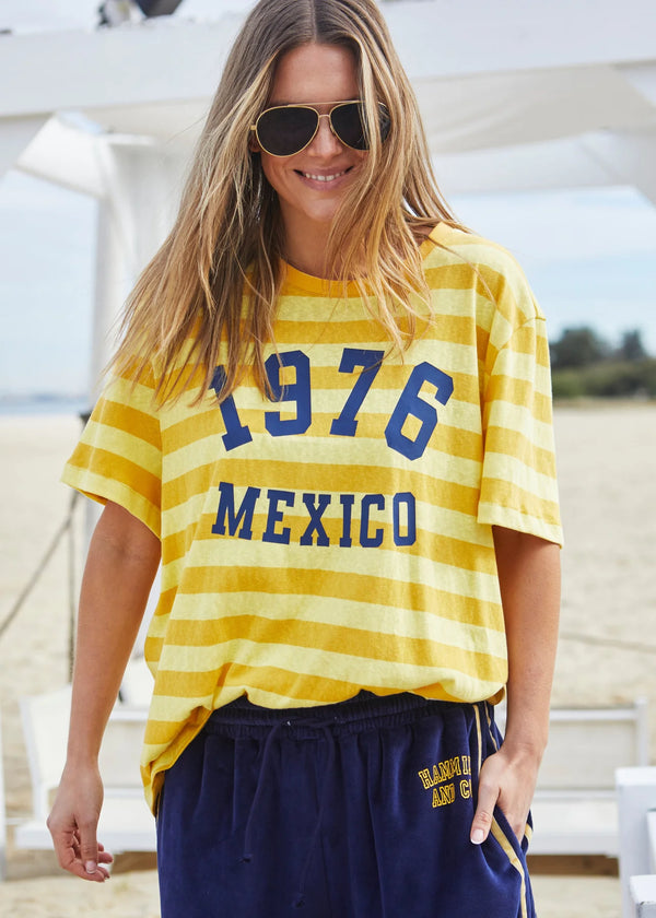 Mexico 1976 Tee - Yellow Stripe