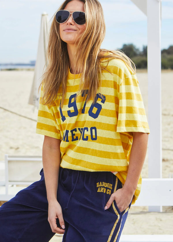 Mexico 1976 Tee - Yellow Stripe