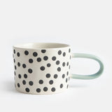 Monochrome Scattered Dots Mugs