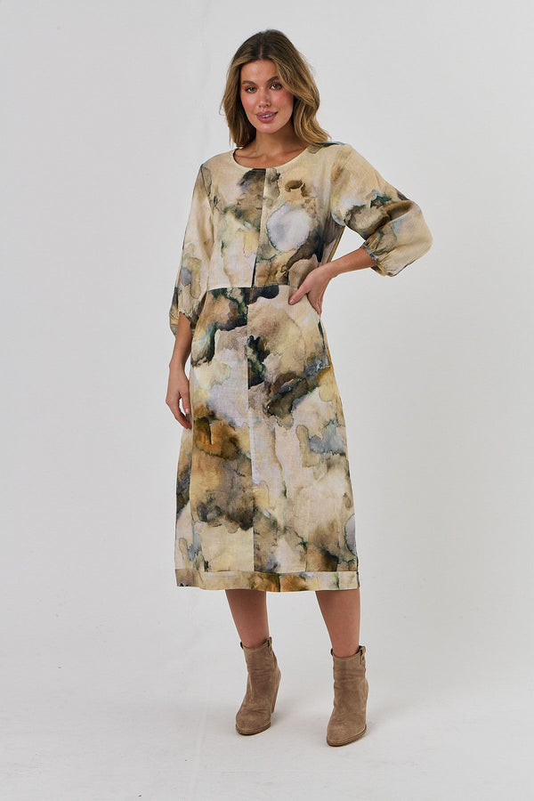 Midi Dress - Marble