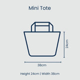 Mini Tote - Red Blue Stripe