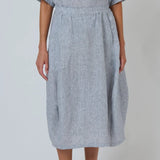 Linen Skirt - Sliver