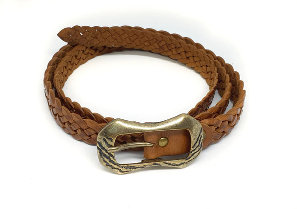 Nomad Leather Jeans Belt - Black & Tan