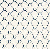 Navy Horseshoe - Large Zip Pouch