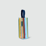 Retro Stripe Wine Bag