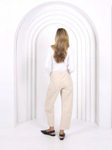 Leo Barrel Jeans - Stone