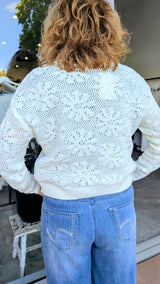 Lilia Knit Cardi - White