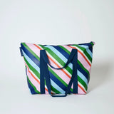 Rugby Stripe - Zip Medium Tote