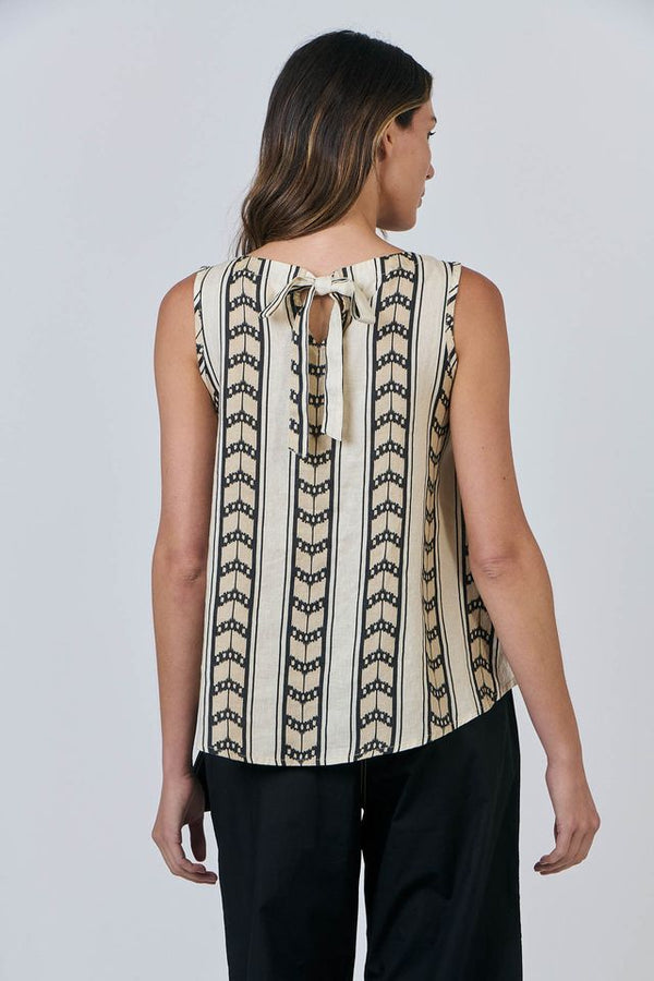 Linen Top - Chevron