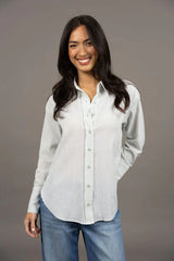 Nala Stripe Shirt - Green Stripe