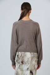 O&J Classic Round-Neck Cardigan - Muck
