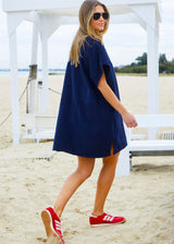 Salt & Sunshine Towelling Dress - Navy