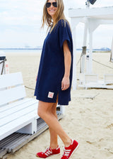 Salt & Sunshine Towelling Dress - Navy