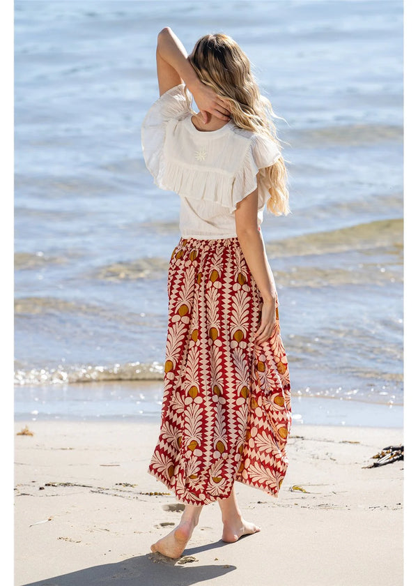 Eshe Skirt - Coral