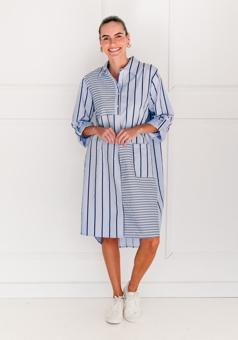 Soul Sparrow Stripe Dress - Blue