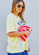 Graphic Crew Tee - Lemon