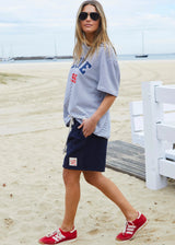 Towelling Short - Navy