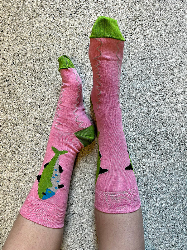 Sardines Pink Cotton Socks