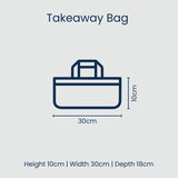 Geo Floral Takeaway Bag
