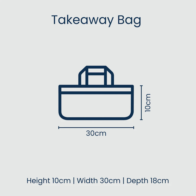 Geo Floral Takeaway Bag