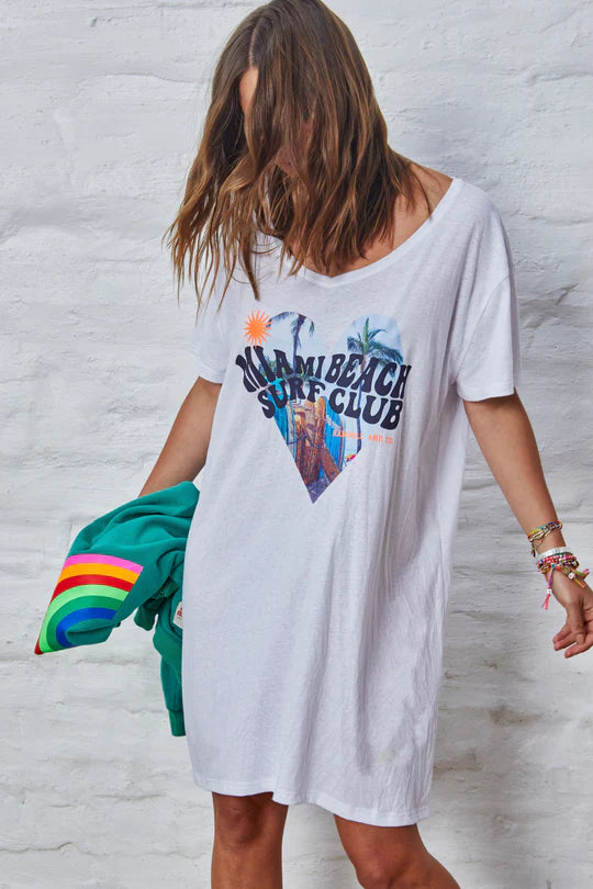 Miami Tee Dress - White