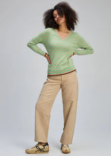 Stripe V Essential - Oat