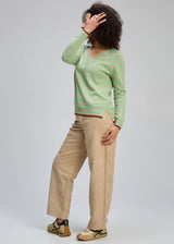 Stripe V Essential - Oat