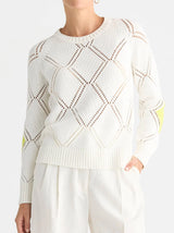 Diamond Detail Jumper - White