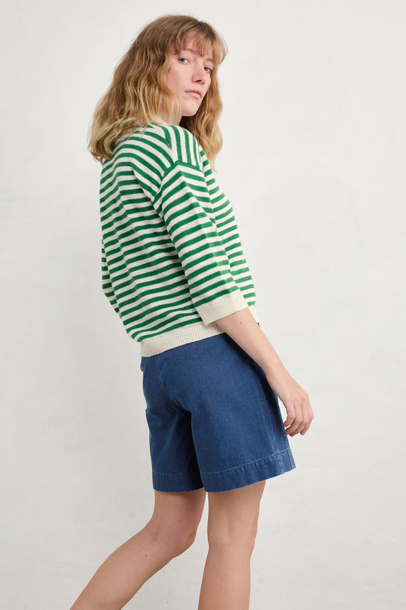 Gwynver Jumper Mini Cornish Island - Ecru