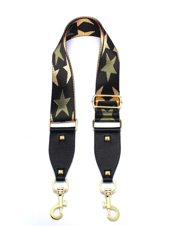 Bag Strap - Khaki & Gold Star