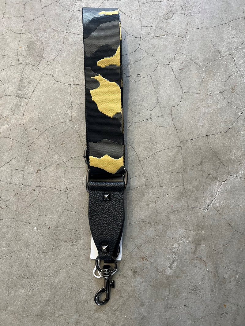 Bag Strap - Camo Yellow Grey & Black