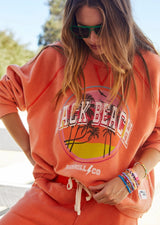 Vintage Back Beach Sweat - Faded Orange