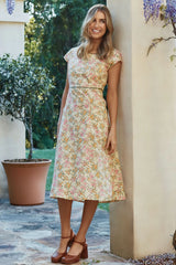 Belle Midi Dress Fleur