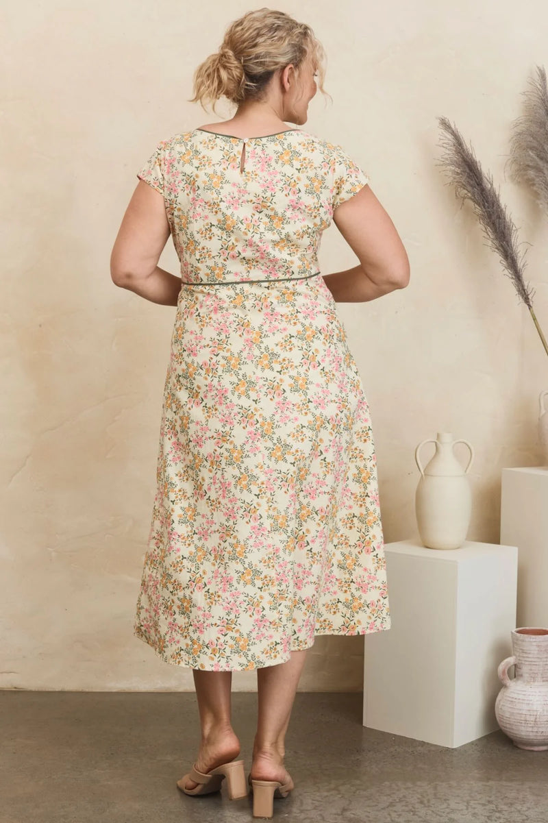 Belle Midi Dress Fleur