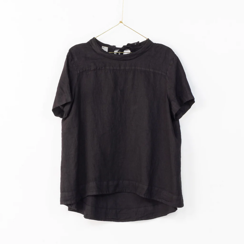 Montaigne Linen Swing Top - Black