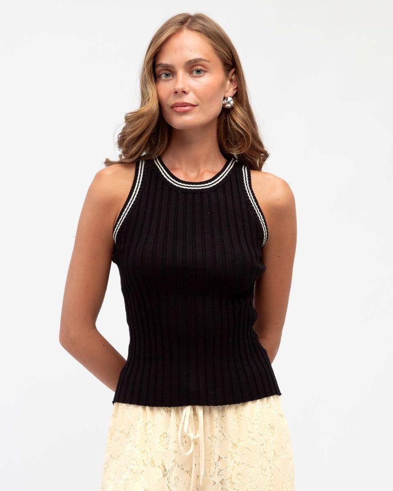 Ebby & I Palmers Tank Black