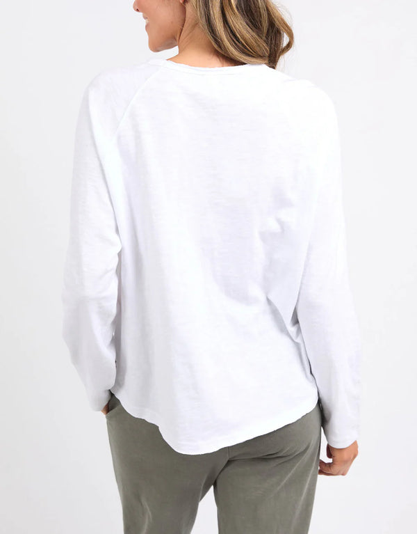 Chris L/S Sweat - White