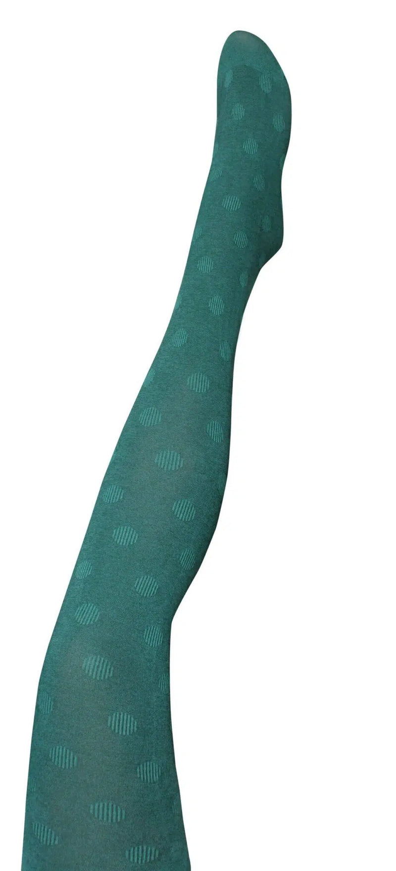 'Cirque Teal' Cotton Tights