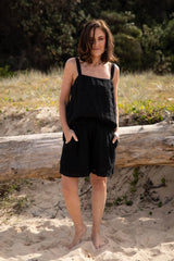 Classic Linen Tank - Black