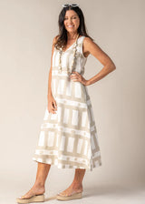 Agnitha Linen Dress - Cream