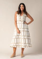 Agnitha Linen Dress - Cream