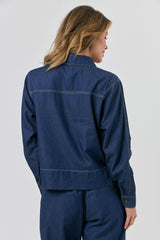 Cropped Jacket - Denim