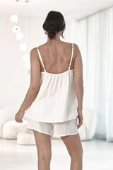 Fundamental Linen Cami - White