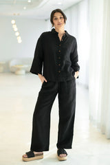 Fundamental Linen Shirt - Black