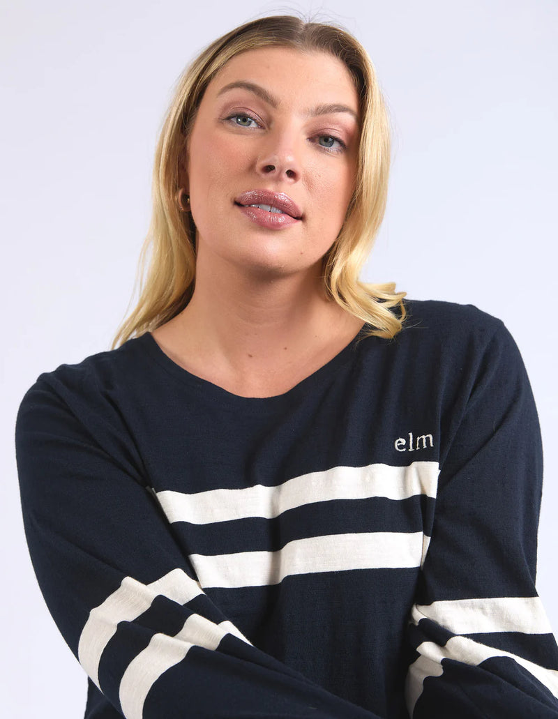 Adora Long Sleeve Tee - Navy
