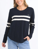 Adora Long Sleeve Tee - Navy